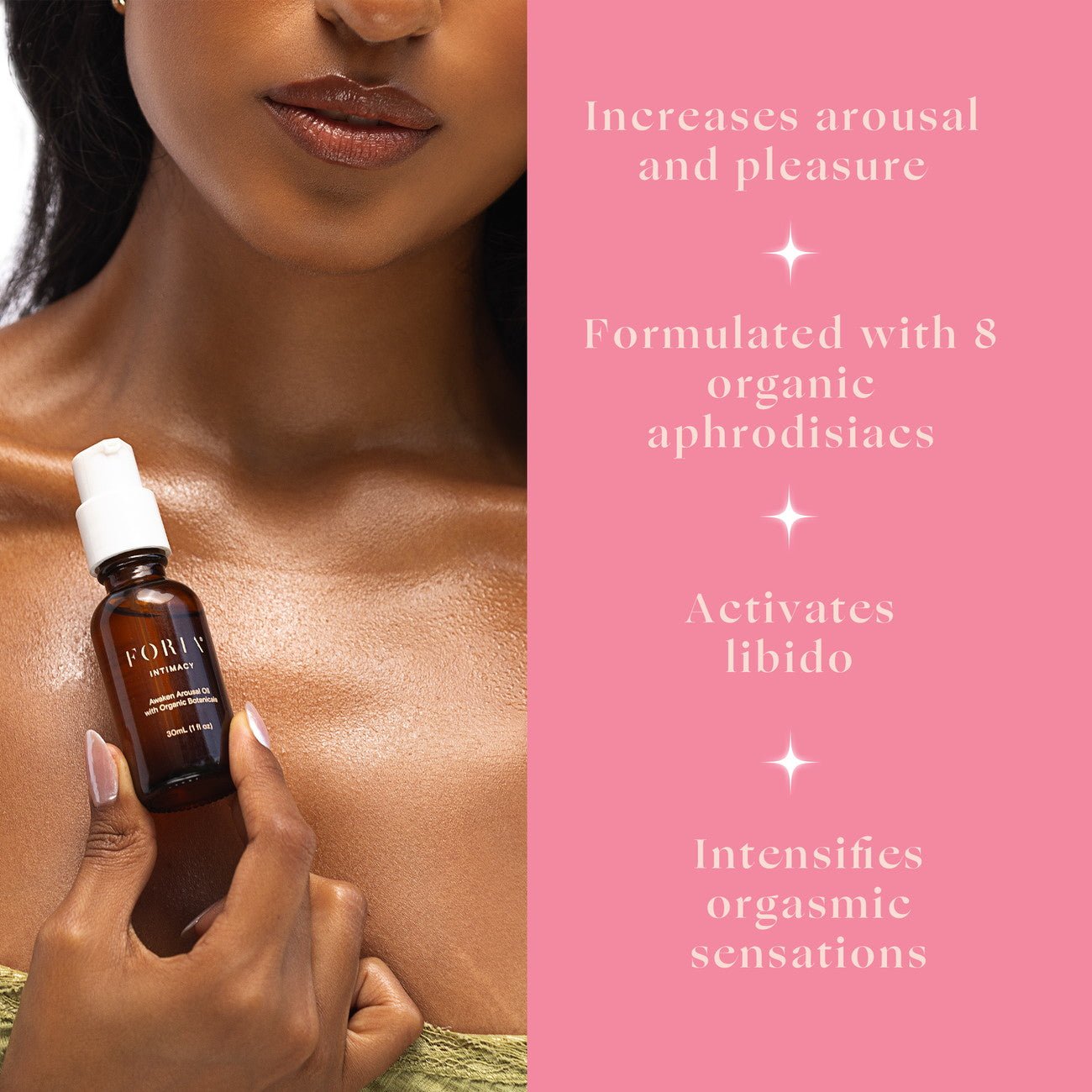 Awaken Arousal Oil with Organic Botanicals - The Coach Shop