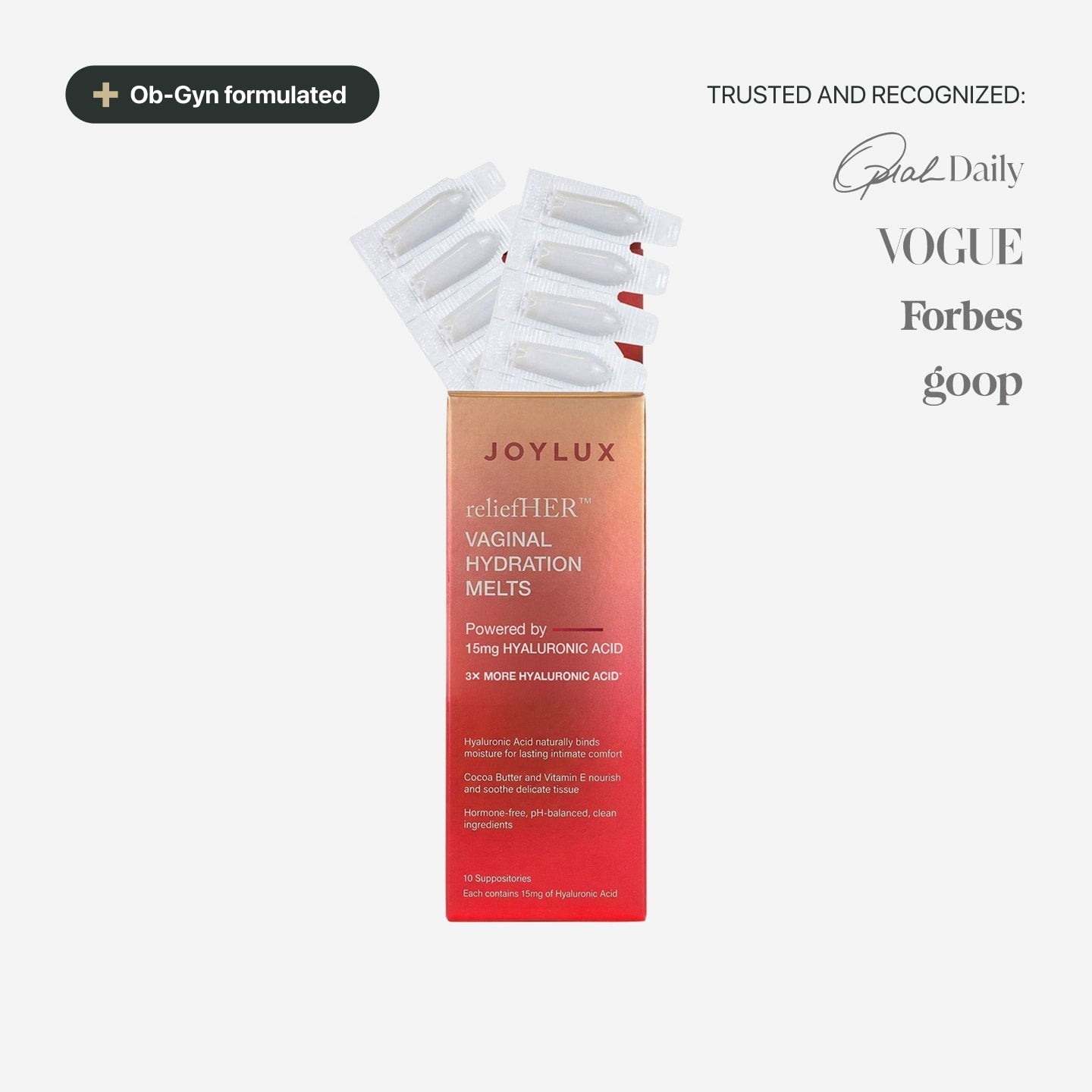 reliefHER Vaginal Hydration Melts - The Coach Shop